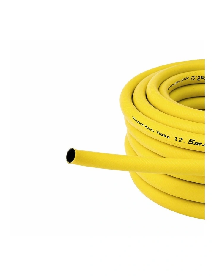 Traderight Hose Pipe 50M 12.5Mm Reinforced PVC for Outdoor Garden Wash Yellow image 4