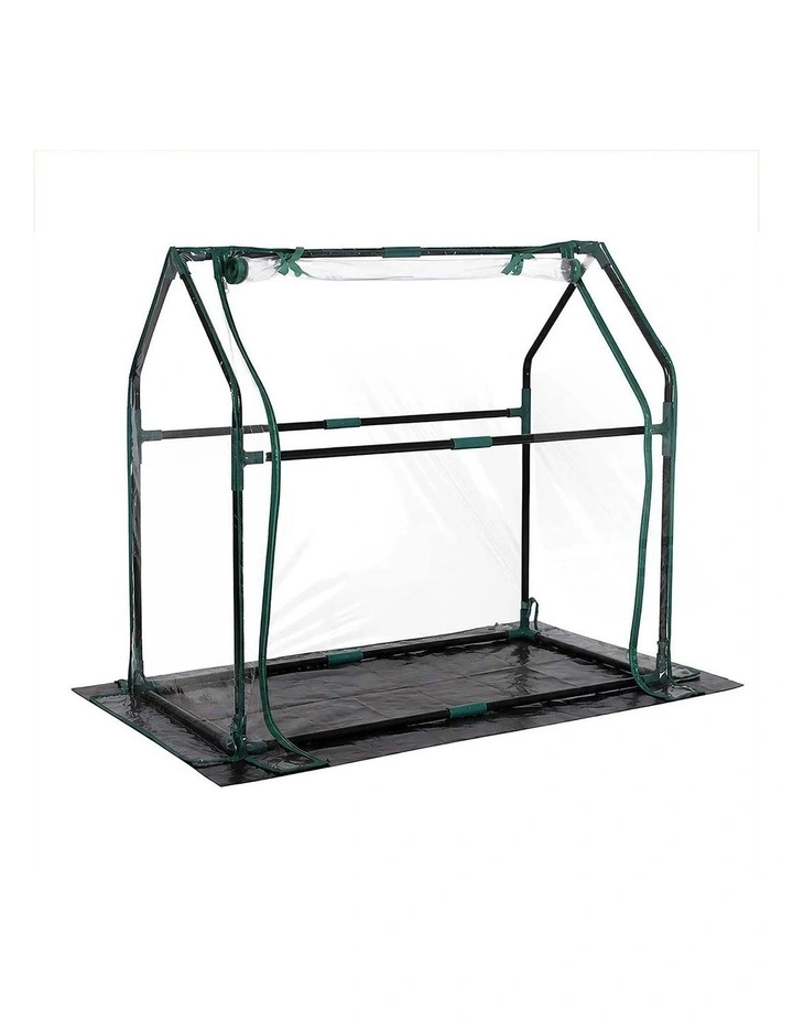 Lambu Mini Greenhouse Sturdy PVC Cover Zipper Door for Patio Balcony Transparent image 1
