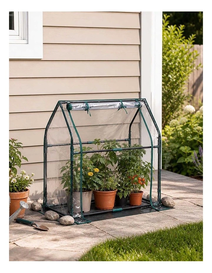 Do Not Store Boxes Sign Lambu Lambu Mini Greenhouse Sturdy PVC Cover Zipper Door for Patio ...