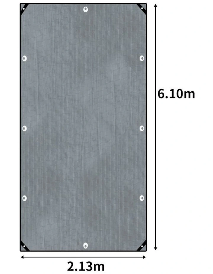 Traderight Group Heavy Duty Tarps Tarpaulin Shelter Camping Tent Boat Cover Waterproof 2.13x6.1m image 3