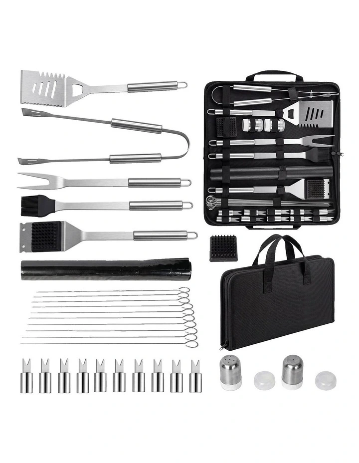 Moyasu BBQ Tool Set 20Pc Stainless Steel Grill Kit Case Camping Cooking image 1