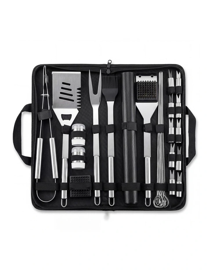 Moyasu BBQ Tool Set 20Pc Stainless Steel Grill Kit Case Camping Cooking image 7