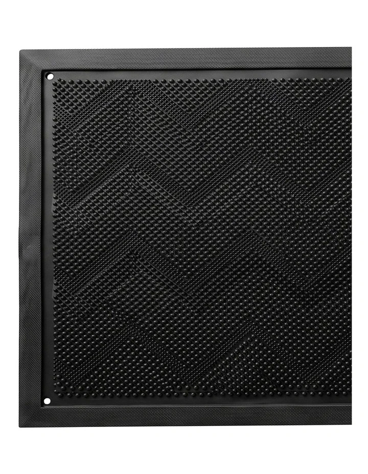 Marlow Front Door Mat TPE Non Slip Low Profile with Drainage Holes Black image 3