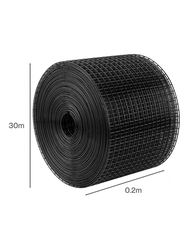 Mountview Solar Panel Bird Mesh PVC Coated 30m Roof Guard for Pigeons Black image 2