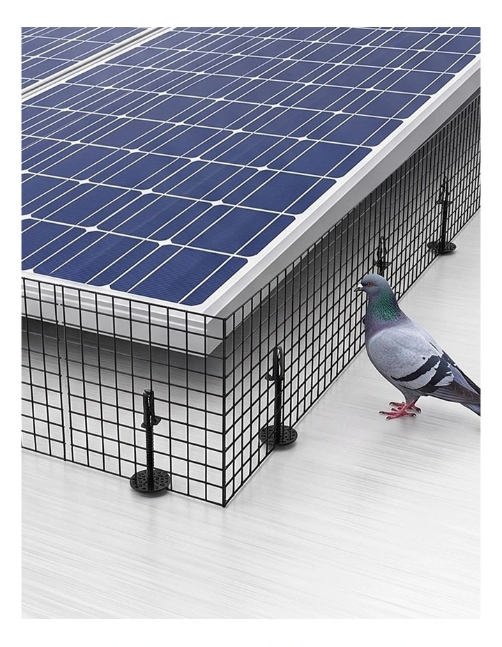 Mountview Bird Proofing Mesh Set PVC 60 Fixing Clips 30m for Solar Panel Black image 7