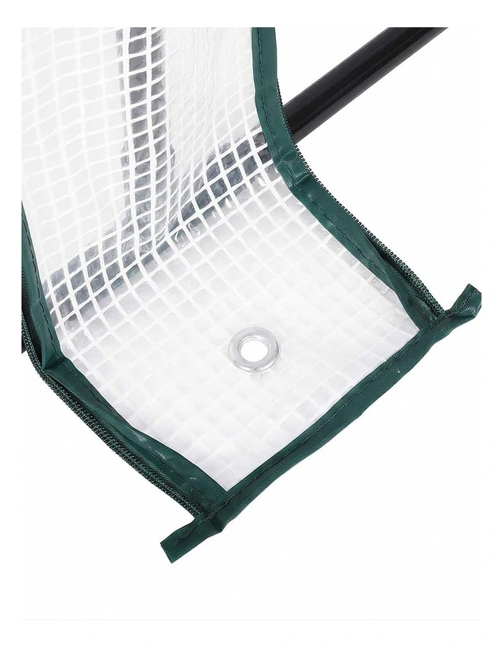 Lambu Mini Greenhouse Dual Zone PE Cover Tunnel Frame for Garden Transparent image 3