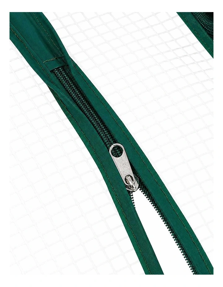 Lambu Mini Greenhouse Dual Zone PE Cover Tunnel Frame for Garden Transparent image 5