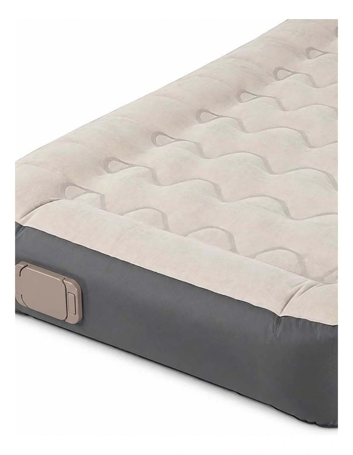DreamZ Inflatable Mattress TPU Air Bed with Pillow Pump Camping Single Grey image 3