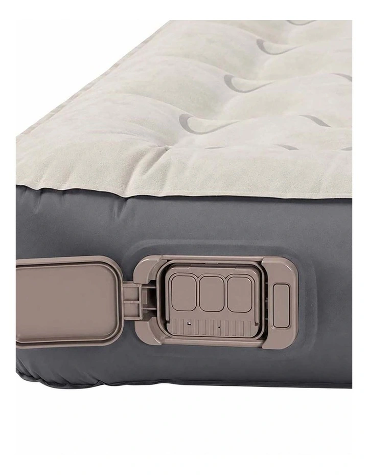DreamZ Inflatable Mattress TPU Air Bed with Pillow Pump Camping Double Grey image 4