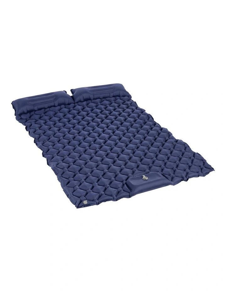 DreamZ Camping Mattress Sleeping Pad Inflation 40D Nylon TPU Camping Blue image 1