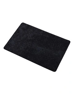 Marlow Door Mat Indoor 80x50cm Non Slip Washable Rug For Front Coal Grey