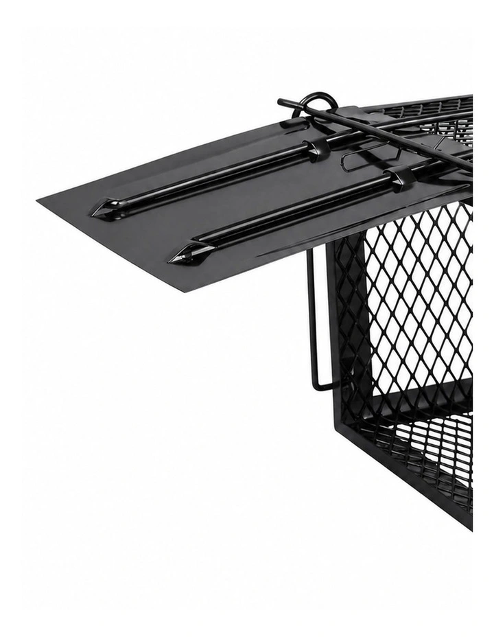 Toque Mouse Trap Humane Live Catch Rat Cage Reusable Zinc Iron Garage Black 2pc image 4