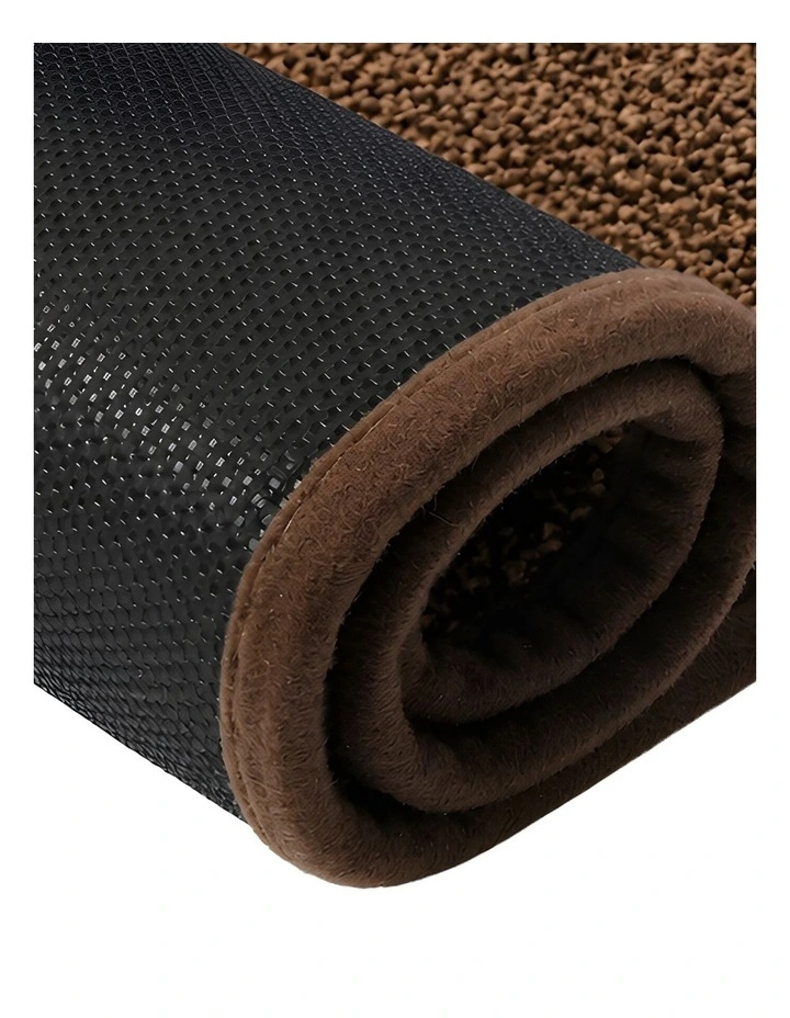 Marlow Door Mat Non Slip Absorbent Washable Pet Friendly for Entrance Brown image 5