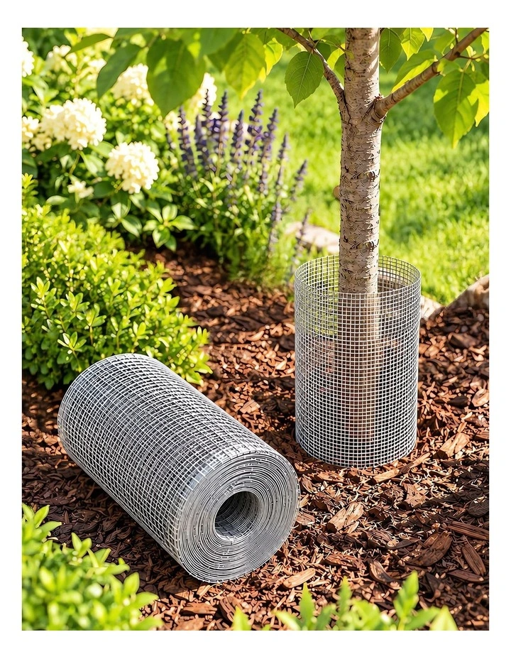 Lambu Rat Mesh Galvanized Steel 6mm 12mx20cm Roll Garden Pest Control Silver image 6