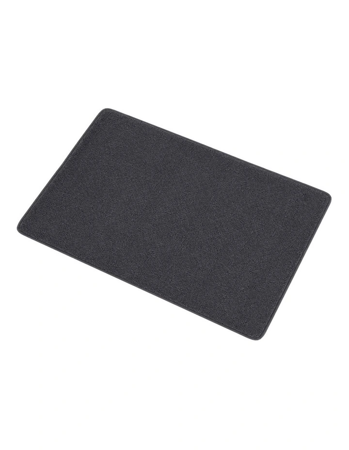 Marlow Door Mat Non Slip Absorbent Washable Pet Friendly for Entrance Grey image 1