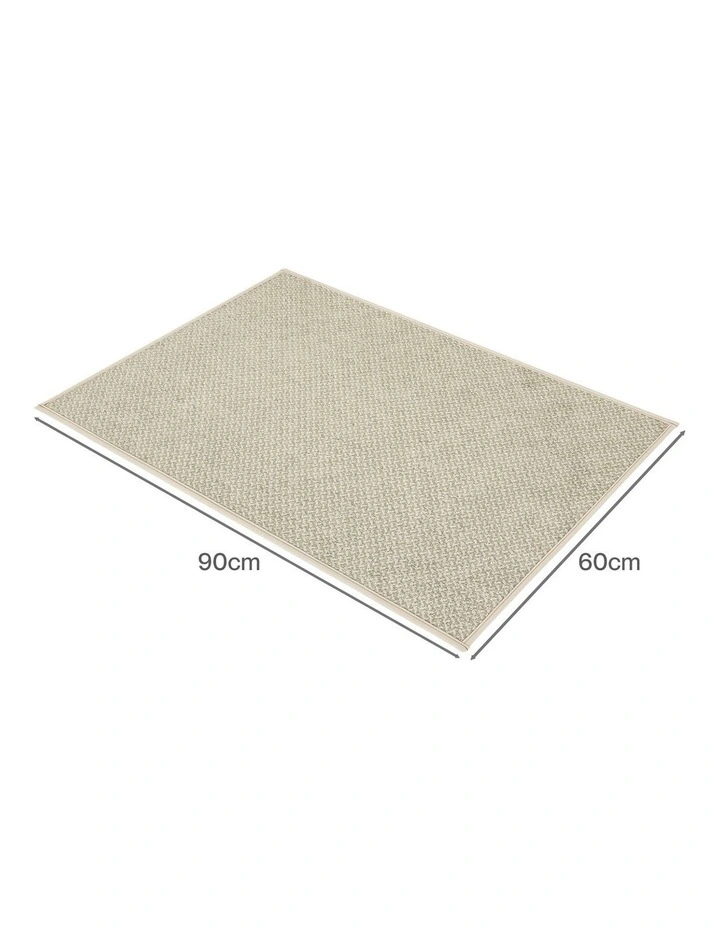 Marlow Front Door Mat 90x60cm Non Slip Dirt Trapping Rug for Entrance Brown image 2