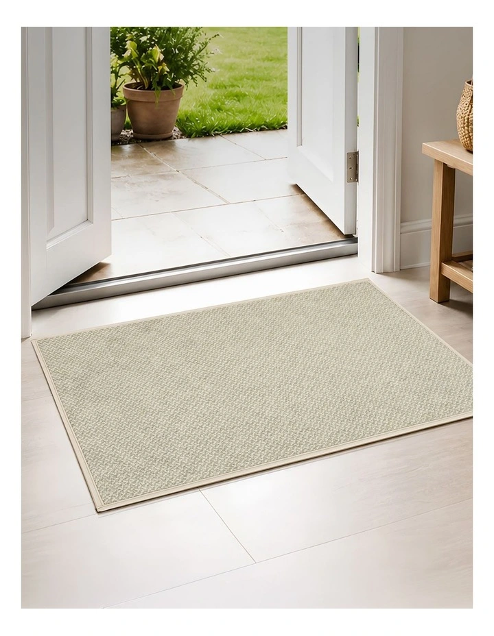 Marlow Front Door Mat 90x60cm Non Slip Dirt Trapping Rug for Entrance Brown image 6