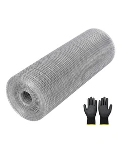 Lambu Rat Mesh Galvanized Steel 6mm 12mx40cm Roll Garden Pest Control Silver