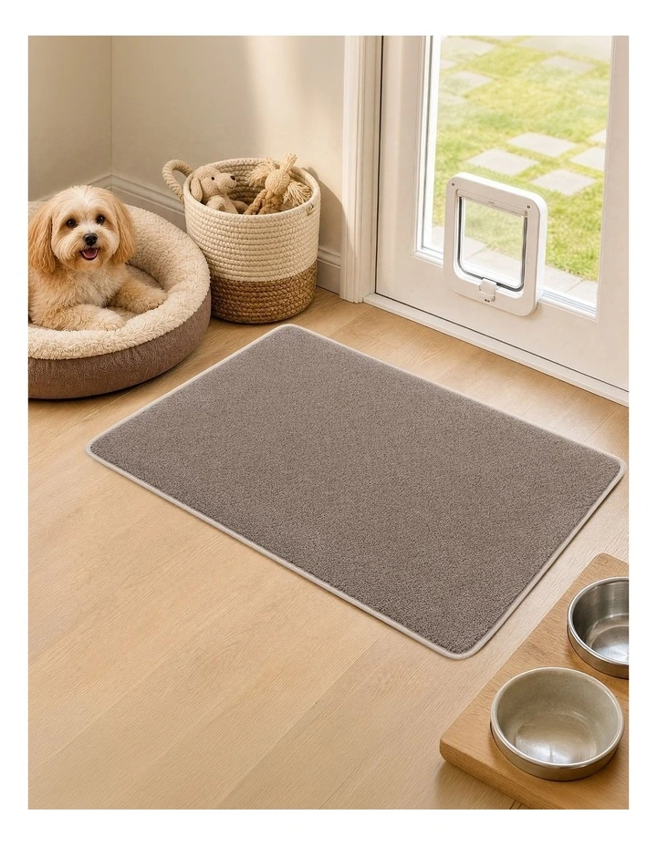 Marlow Door Mat Non Slip Absorbent Washable Pet Friendly for Entrance Beige image 7