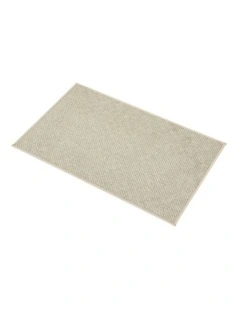 Marlow Front Door Mat 76x43cm Non Slip Dirt Trapping Rug for Entrance Brown