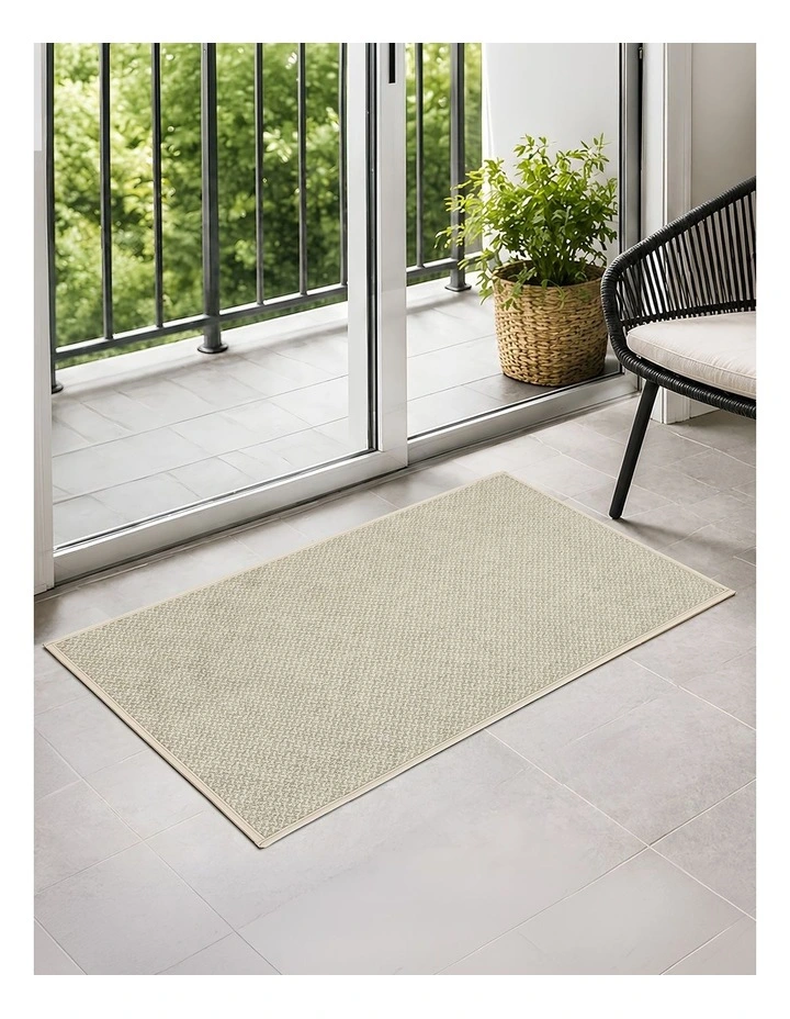 Marlow Front Door Mat 76x43cm Non Slip Dirt Trapping Rug for Entrance Brown image 7