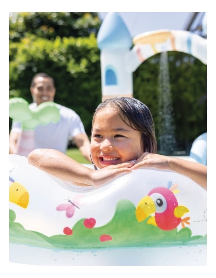 Intex Kids Unicorn Castle Water Play Centre Inflatable Pool Multicolour 2y image 6