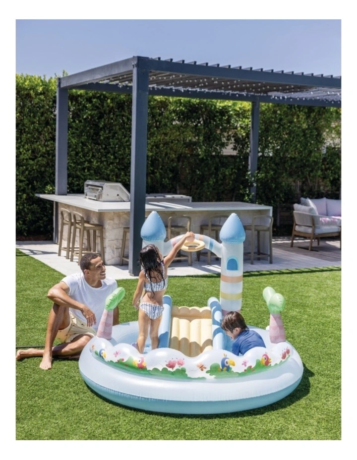 Intex Kids Unicorn Castle Water Play Centre Inflatable Pool Multicolour 2y image 7