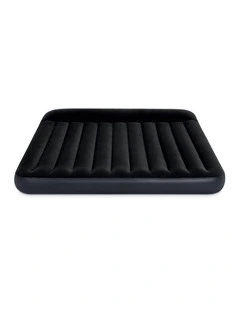Intex King Dura-Beam Classic Pillow Rest Inflatable Airbed Black Velvet