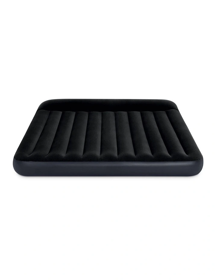 Intex King Dura-Beam Classic Pillow Rest Inflatable Airbed Black Velvet image 1