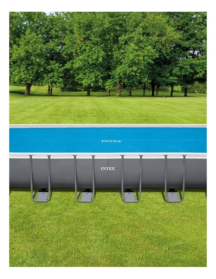 Intex Above Ground Solar Outdoor Pool Cover 7.32M X 3.66M Efficient Heating image 2