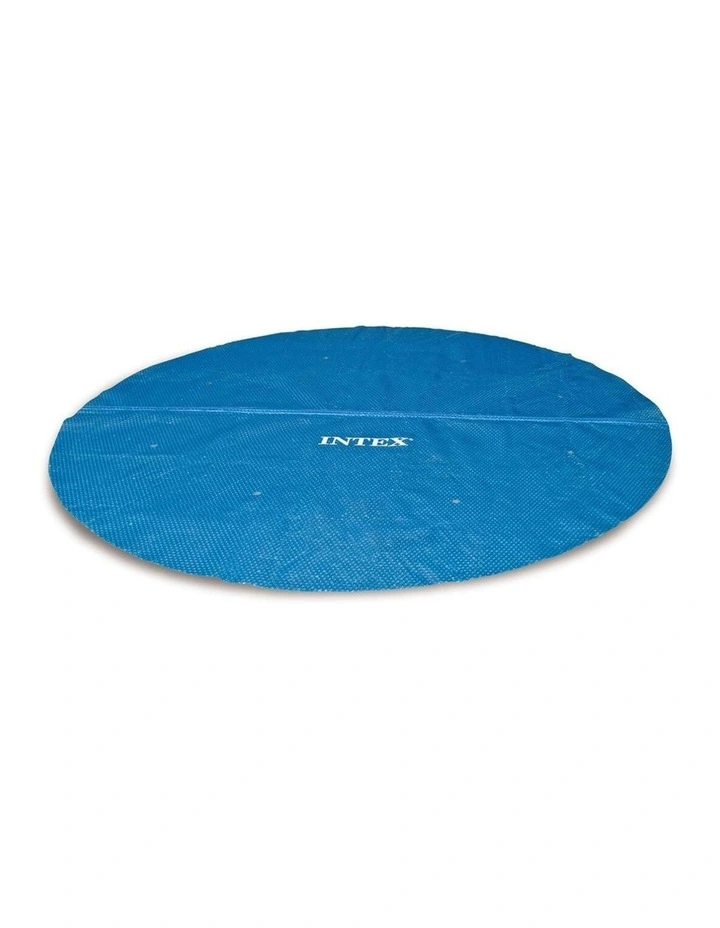 Intex 5.49m Above Ground Solar Outdoor Pool Cover Efficient Blue image 1