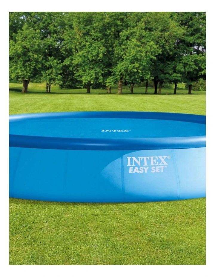 Intex 5.49m Above Ground Solar Outdoor Pool Cover Efficient Blue image 2