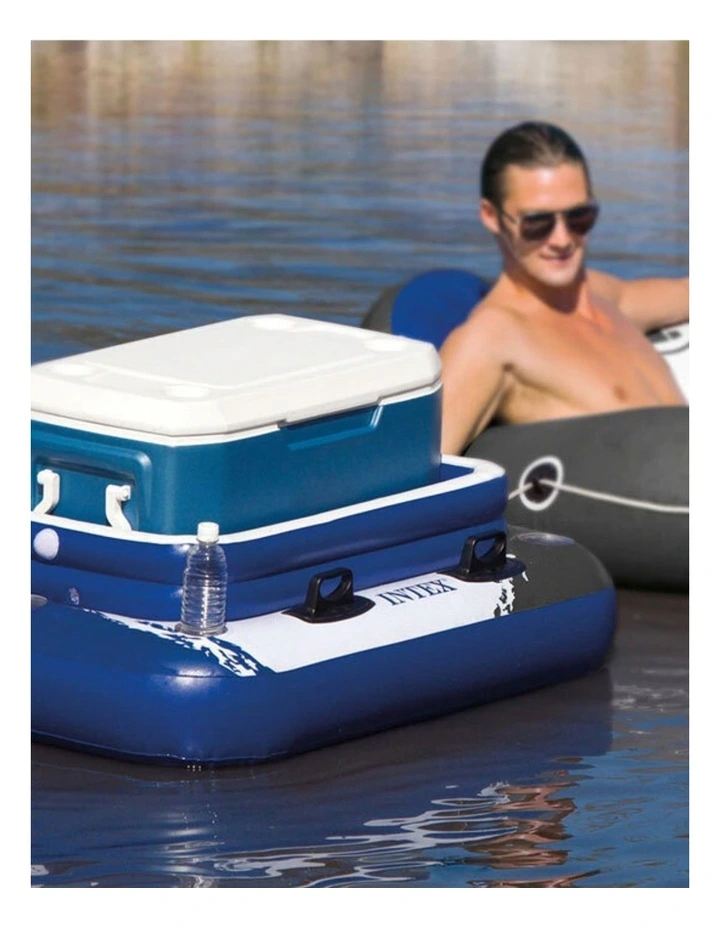 Intex Mega Chill 2 Inflatable Pool Float With Removable Ice Chest And 6 Cup Holders image 2
