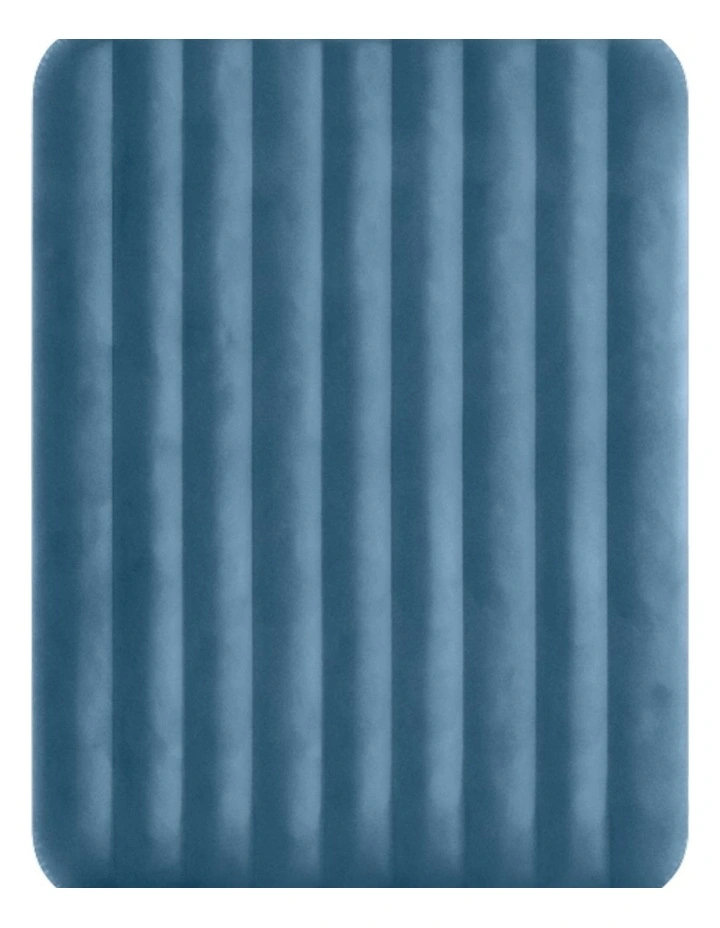 Intex Queen Dura-Beam Prestige Downy Inflatable Airbed With Pump Blue image 5