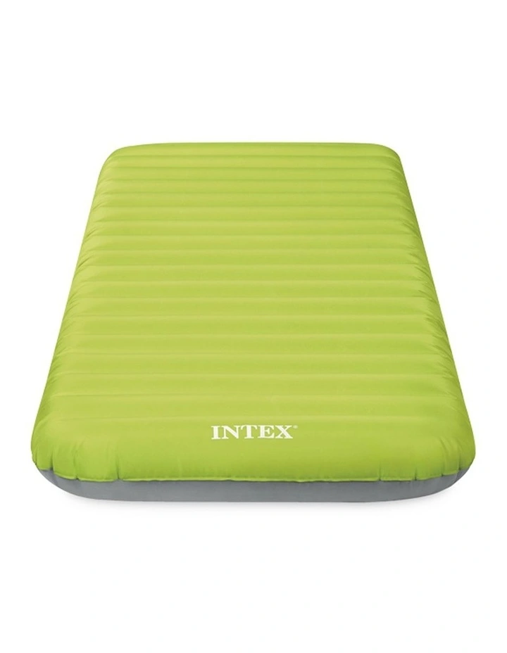 Intex TPU Dura-Beam Camping Mat Green With USB150 Pump Outdoor Use image 3
