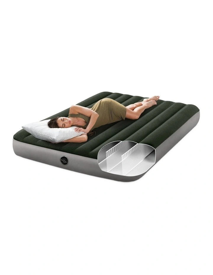 Intex Queen Dura-Beam Prestige Inflatable Downy Airbed With Fiber-Tech image 3