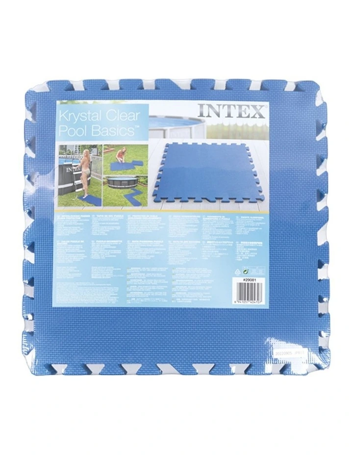8pc Intex Interlocking Padded Floor Protector Squares For Pool 50cm image 2