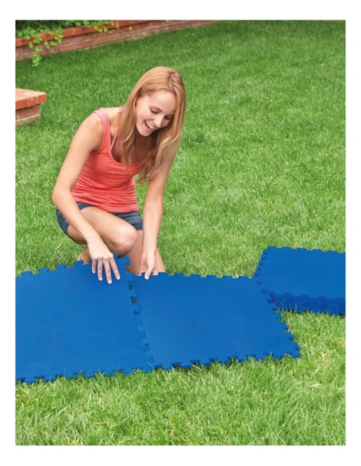 8pc Intex Interlocking Padded Floor Protector Squares For Pool 50cm image 4