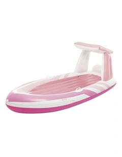Intex Pink Paradise Inflatable Outdoor Pool Boat Float Swimming Accessory