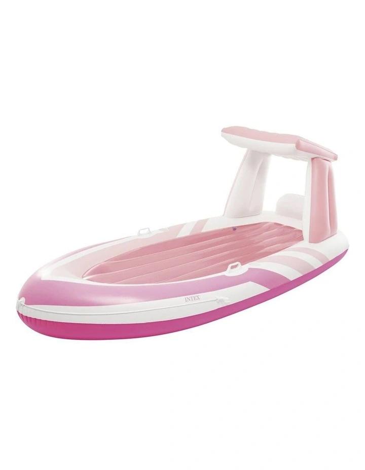 Intex Pink Paradise Inflatable Outdoor Pool Boat Float Swimming Accessory image 1