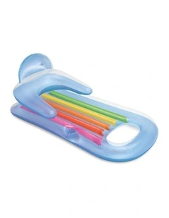 Intex King Kool Inflatable Outdoor Pool Lounge Assorted Colours 63 Inch Size