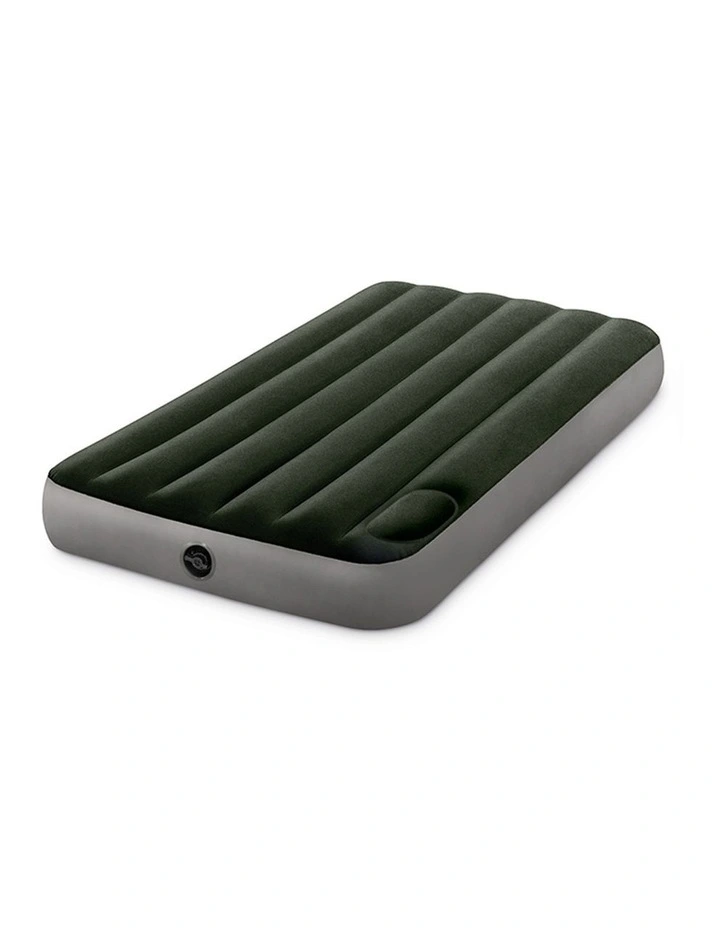 Intex Twin Dura-Beam Downy Inflatable Airbed With Built-In Foot Pump image 1