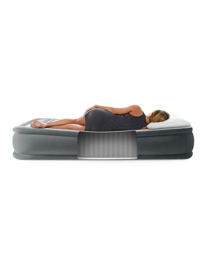 Intex Twin Dura-Beam Comfort-Plush Airbed With Fiber-Tech And Built-In Pump image 3