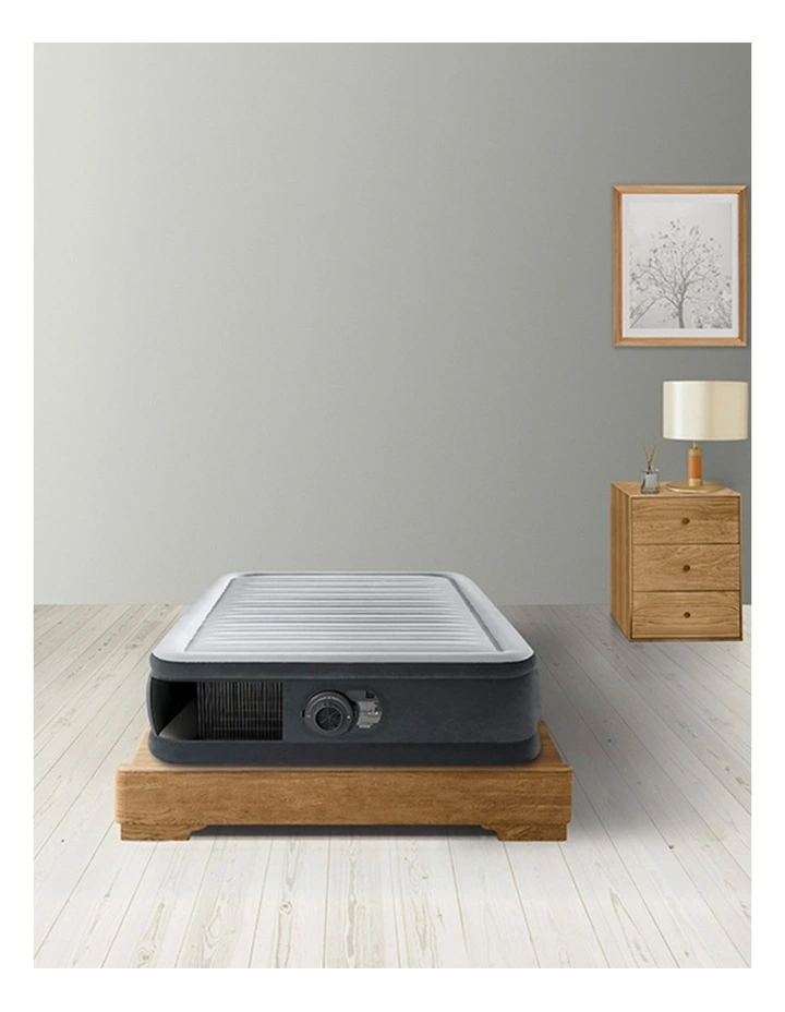 Intex Twin Dura-Beam Comfort-Plush Airbed With Fiber-Tech And Built-In Pump image 6