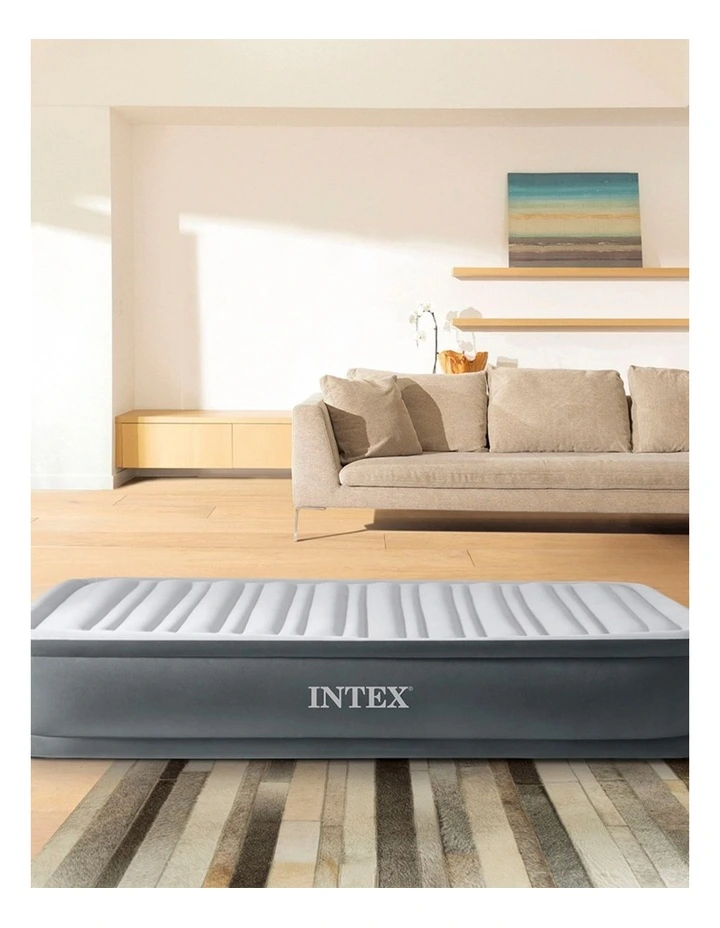 Intex Twin Dura-Beam Comfort-Plush Airbed With Fiber-Tech And Built-In Pump image 7