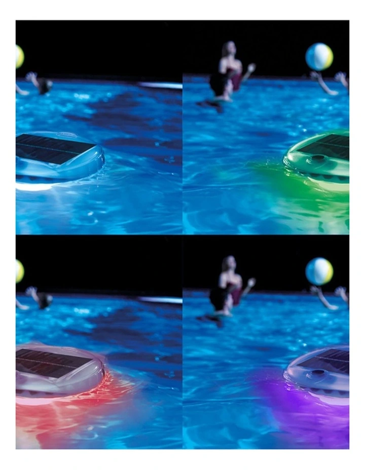 Intex Solar Powered LED Floating Light Above Ground Pool White & Colour Changing image 4