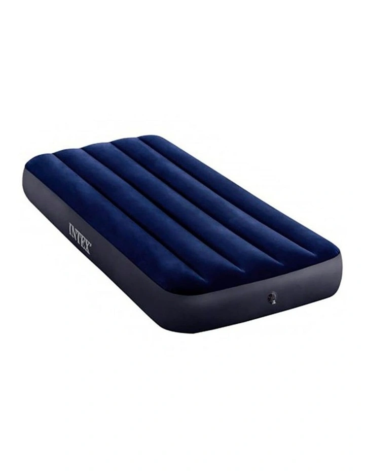 Intex Dura Beam Junior Twin Downy Airbed Blue 76cm x 1.91m Durable Plush Top image 2