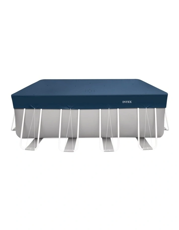 Intex Rectangular All-Season Deluxe Pool Cover Blue UV Resistant 4x2m image 1