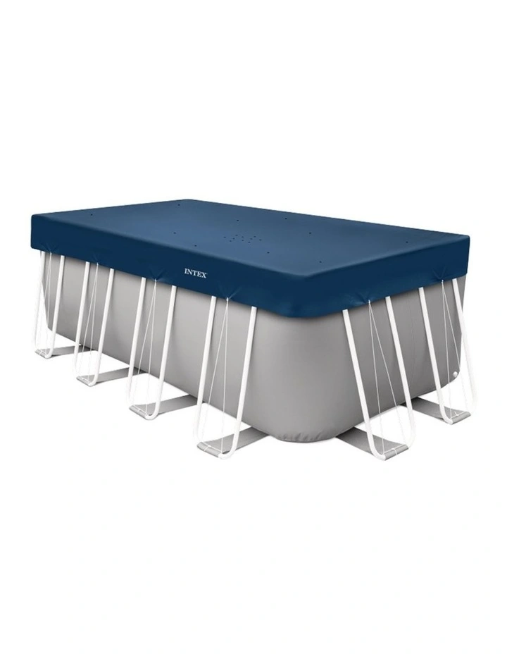 Intex Rectangular All-Season Deluxe Pool Cover Blue UV Resistant 4x2m image 3