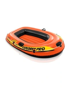 Intex Explorer Pro 100 Inflatable Boat Orange With Oar Locks